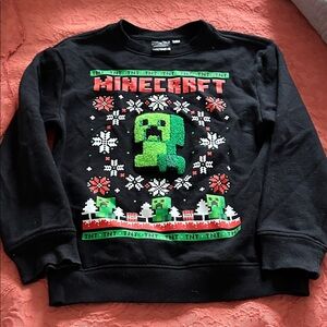 Minecraft Kids Black Sweatshirt